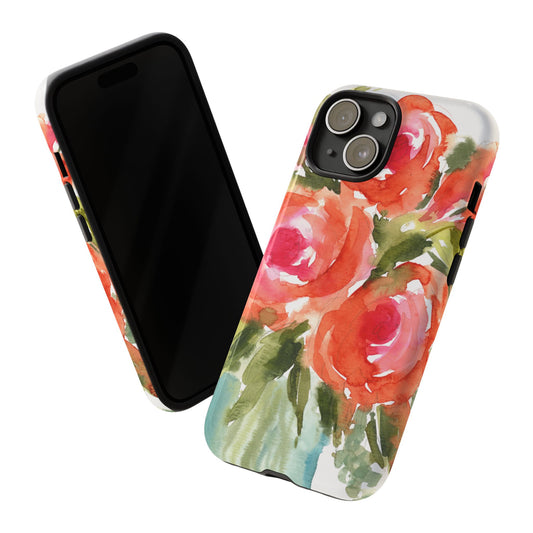 Painted in Happiness, Watercolor Floral Phone Case