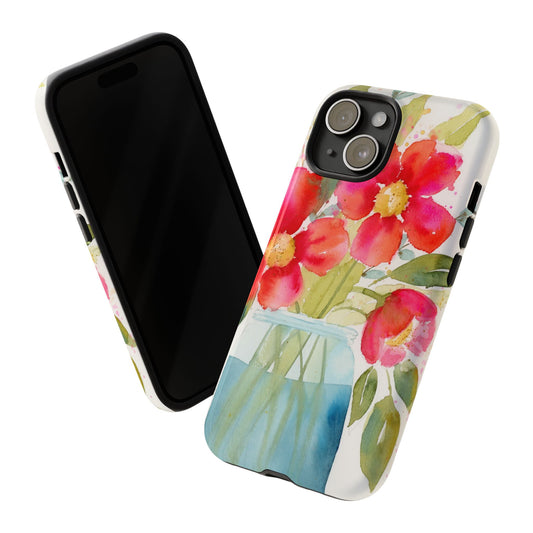 Pocket Garden Classic Phone Case, Bright Floral Phone Case