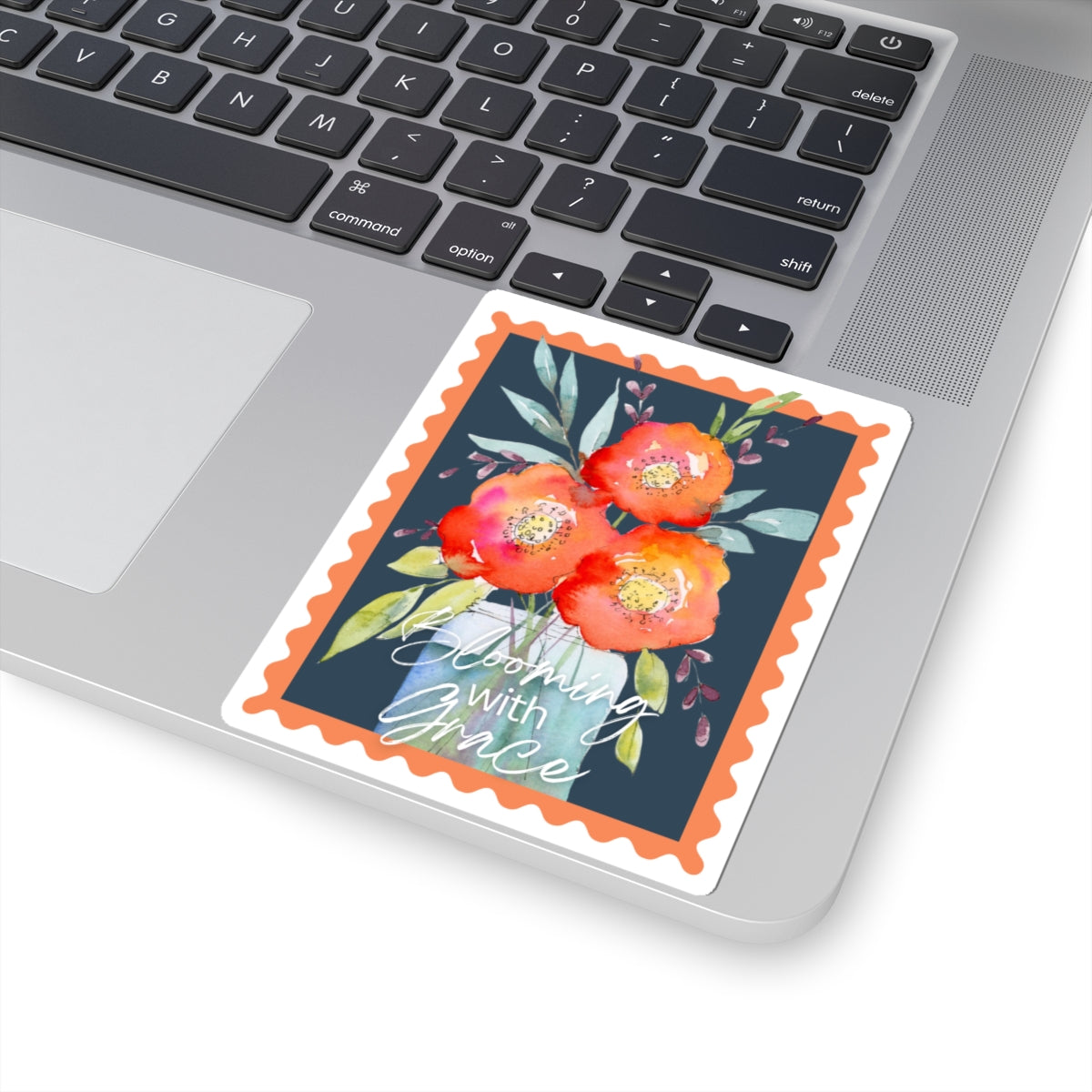 Colorful Floral Sticker 'Blooming With Grace'