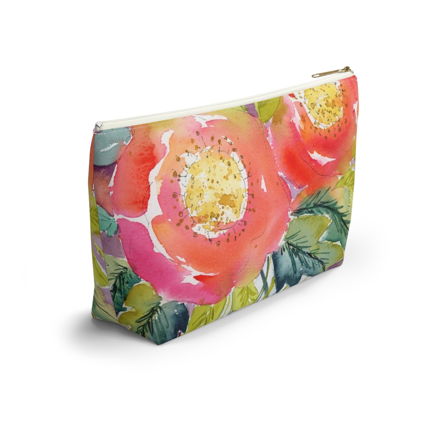 Bold Bloom Carry All Zip Pouch