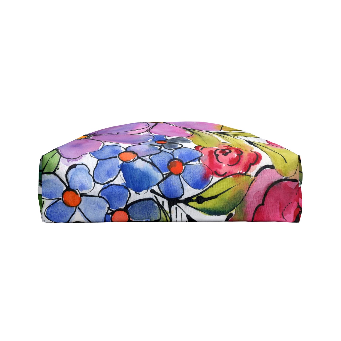 Colorful Floral Weekender Tote Bag - Large Watercolor Painted Tote, Great Gift for Mom, Teachers, Graduation - Travel Tote
