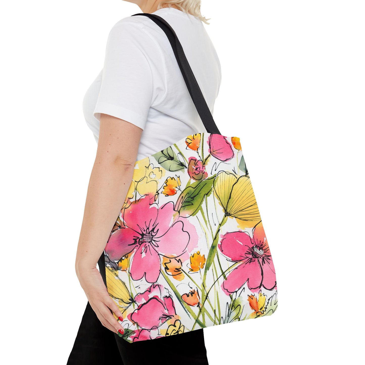 Wildberry & Lemon Petal Tote Bag