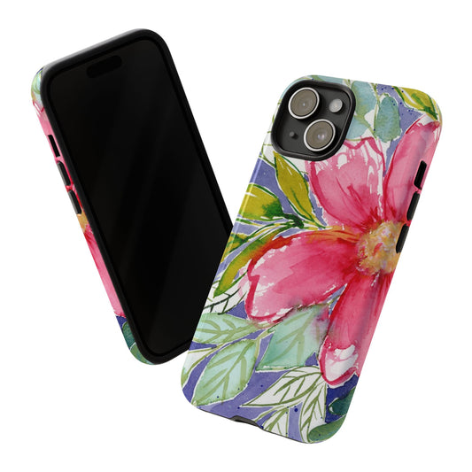 Petals in Motion Classic Phone Case, Original Watercolor Art Phone Case