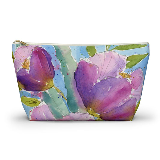Bold Purple Flower Pouch