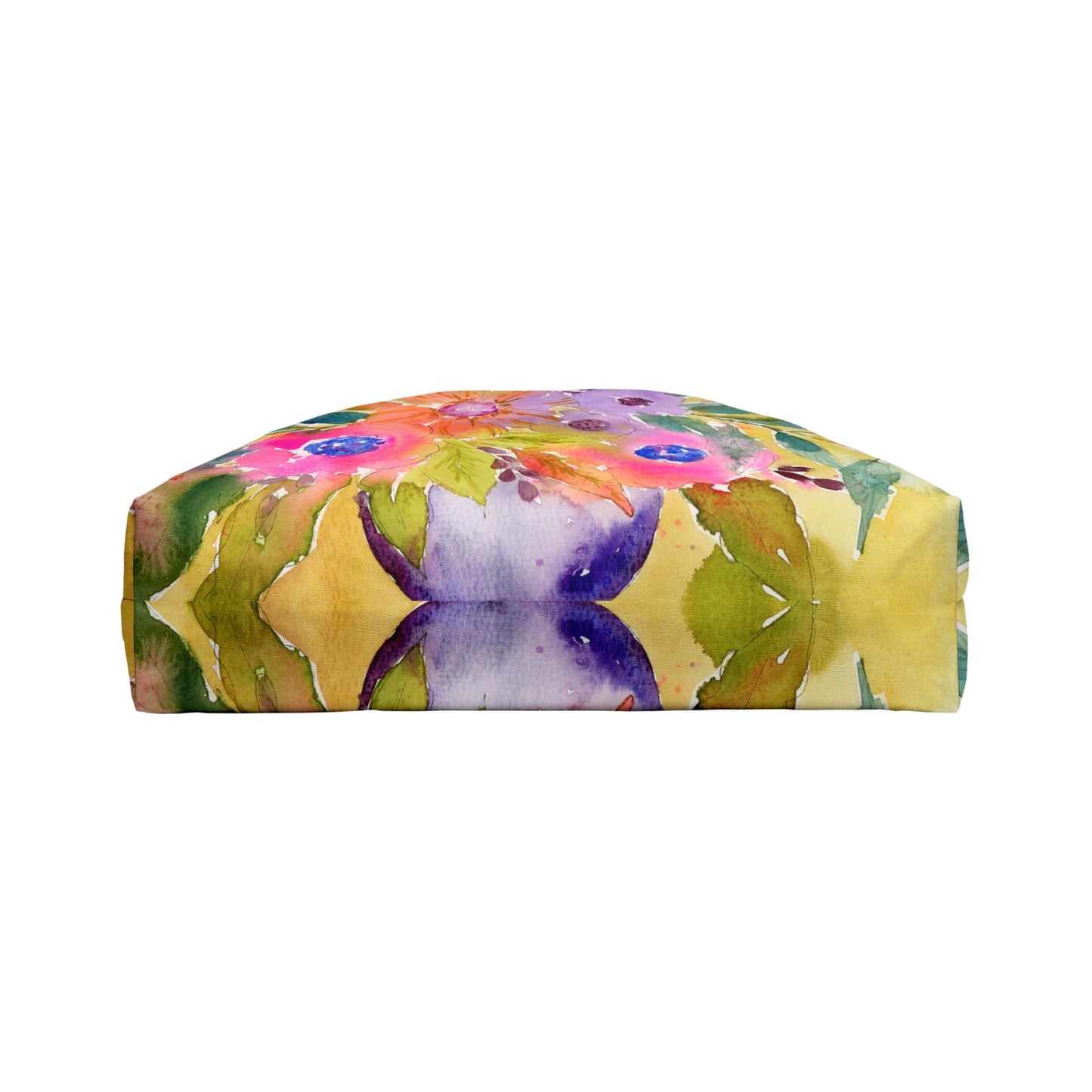 Big Bloom Weekender, Loose Colorful Watercolor Floral Tote Bag