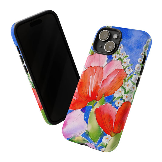 Joy in Full Bloom, Watercolor Painted Phone Case