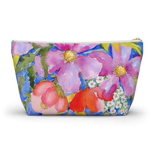 Bright Floral Blooms Accessory Pouch