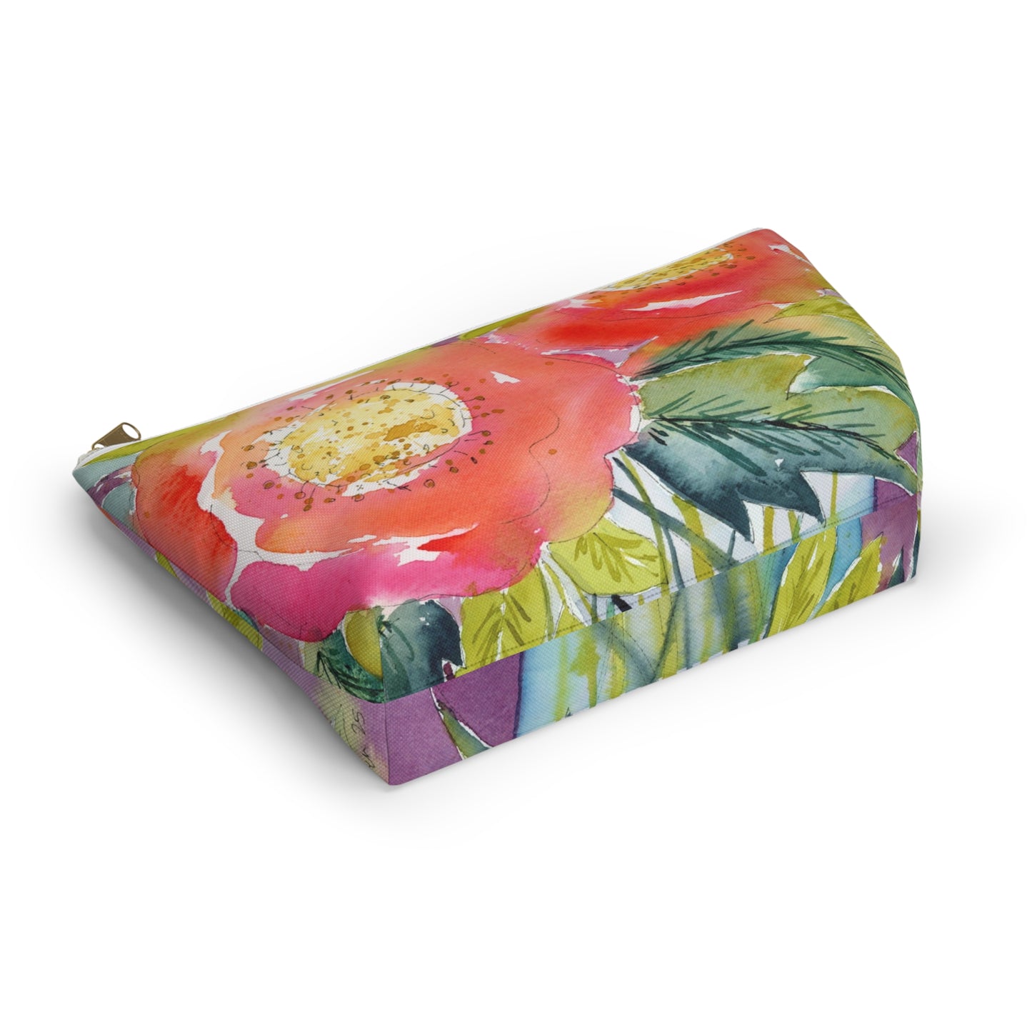 Bold Bloom Carry All Zip Pouch