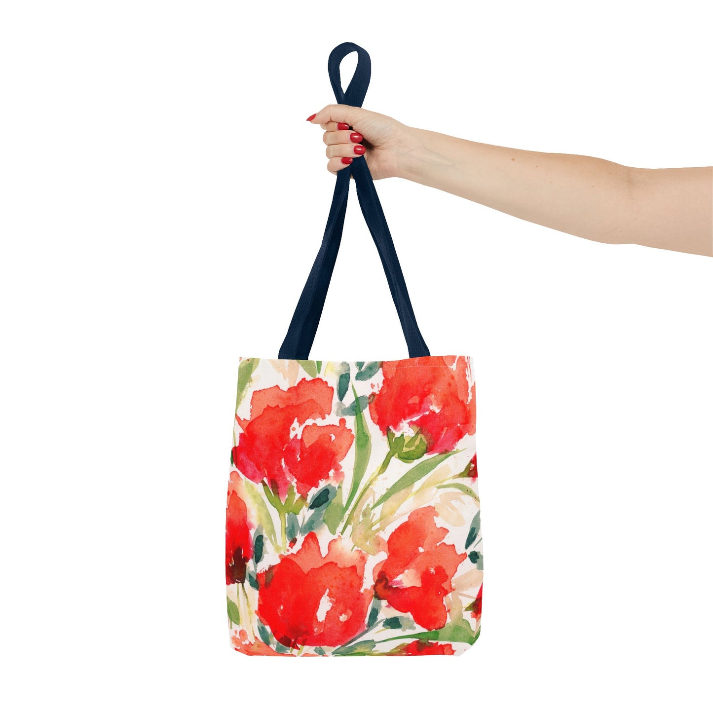 Abstract Red Flower Tote Bag
