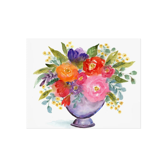 Floral Watercolor Print, Original Art Print, Colorful Floral Watercolor Fine Art Prints