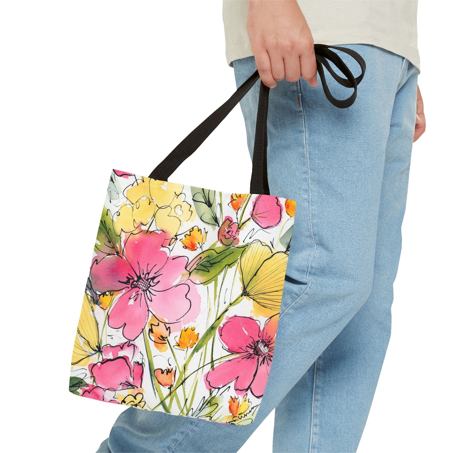 Wildberry & Lemon Petal Tote Bag