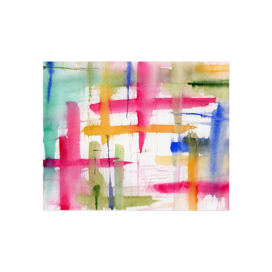 Color Riot Print, Abstract Colorful Watercolor Print, Large Floral Print, Floral Watercolor Fine Art Prints