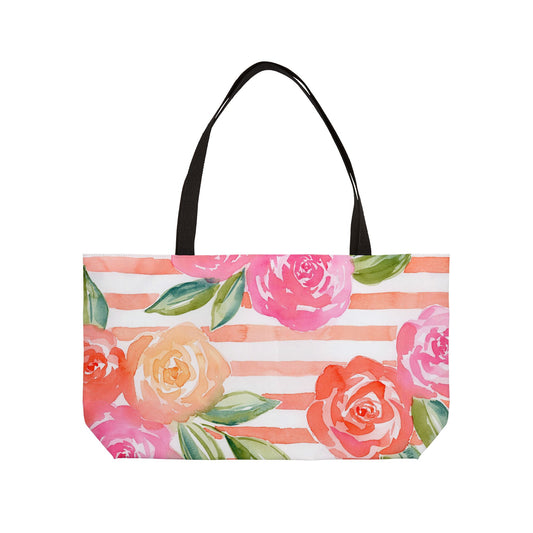 Peachy Keen Bloom Weekender Tote Bag