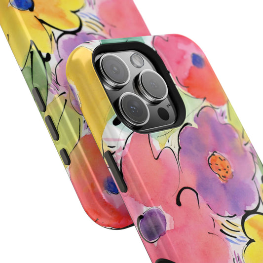 Colorful Abstract Flower Magnetic Phone Case