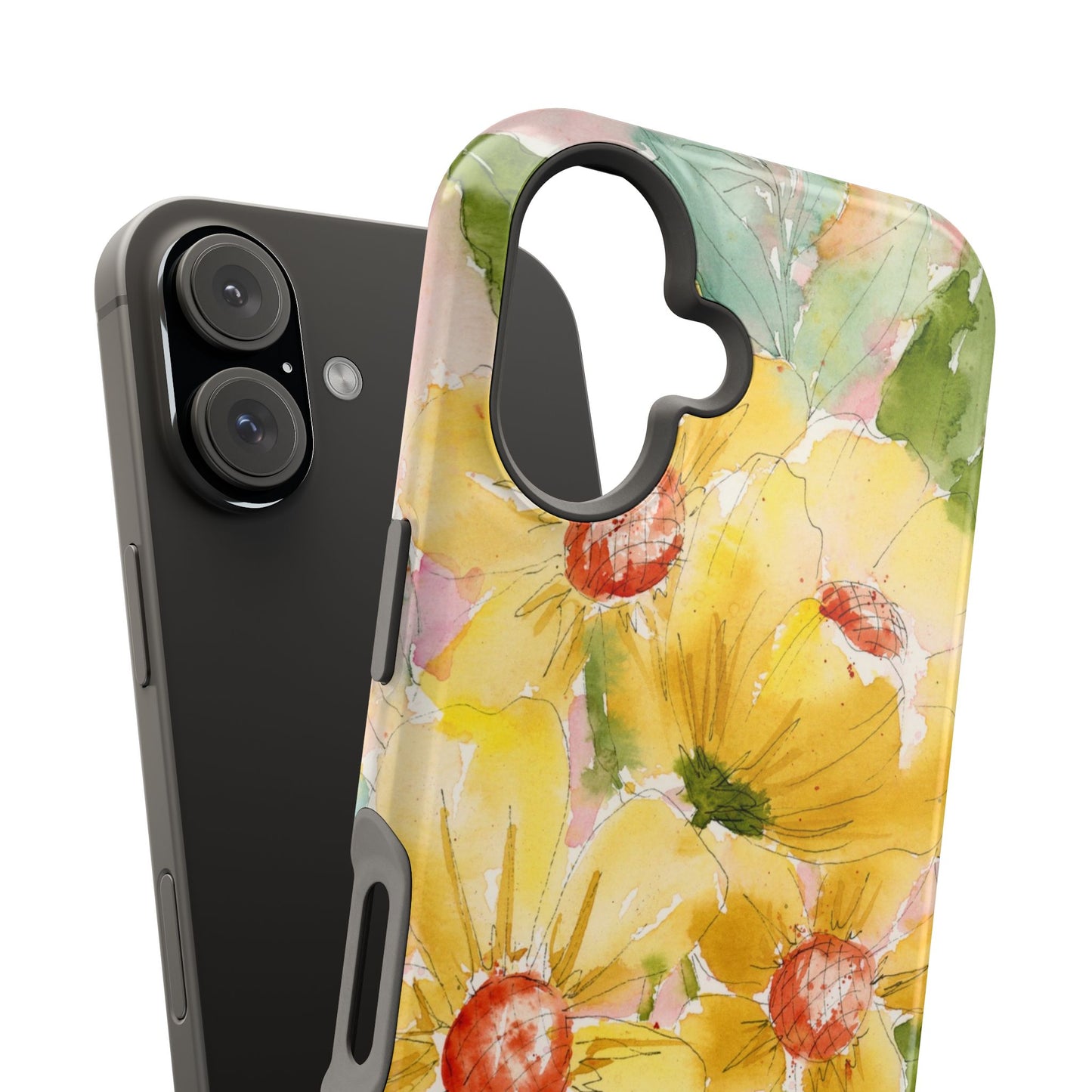 Magnetic Joyful Yellow Flower Phone Case
