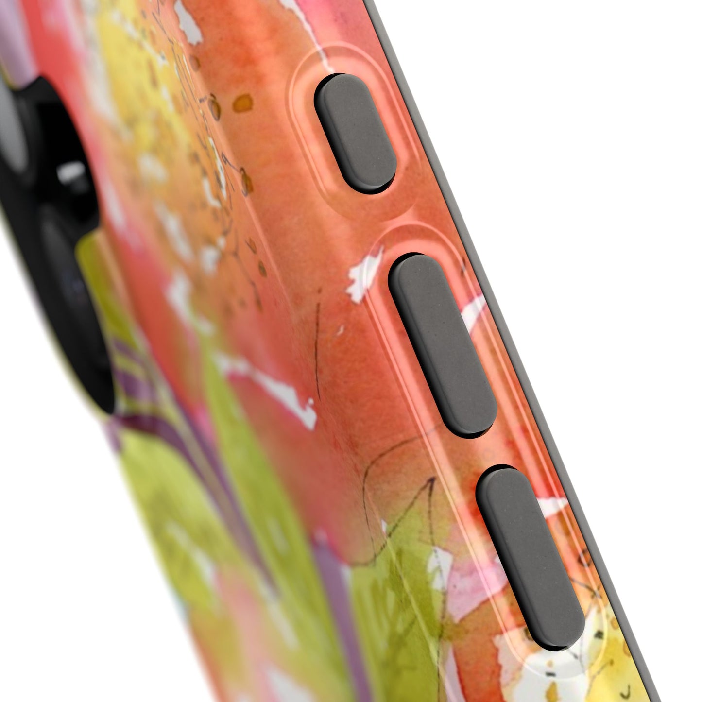Bright Blushing Blooms, Watercolor Magnetic Phone Case