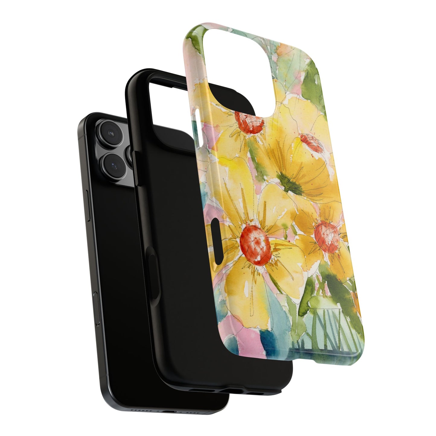 Pocketful of Sunshine Classic Phone Case, Yellow Blooms Phone Case, Yellow Flowers, Watercolor Phone Case