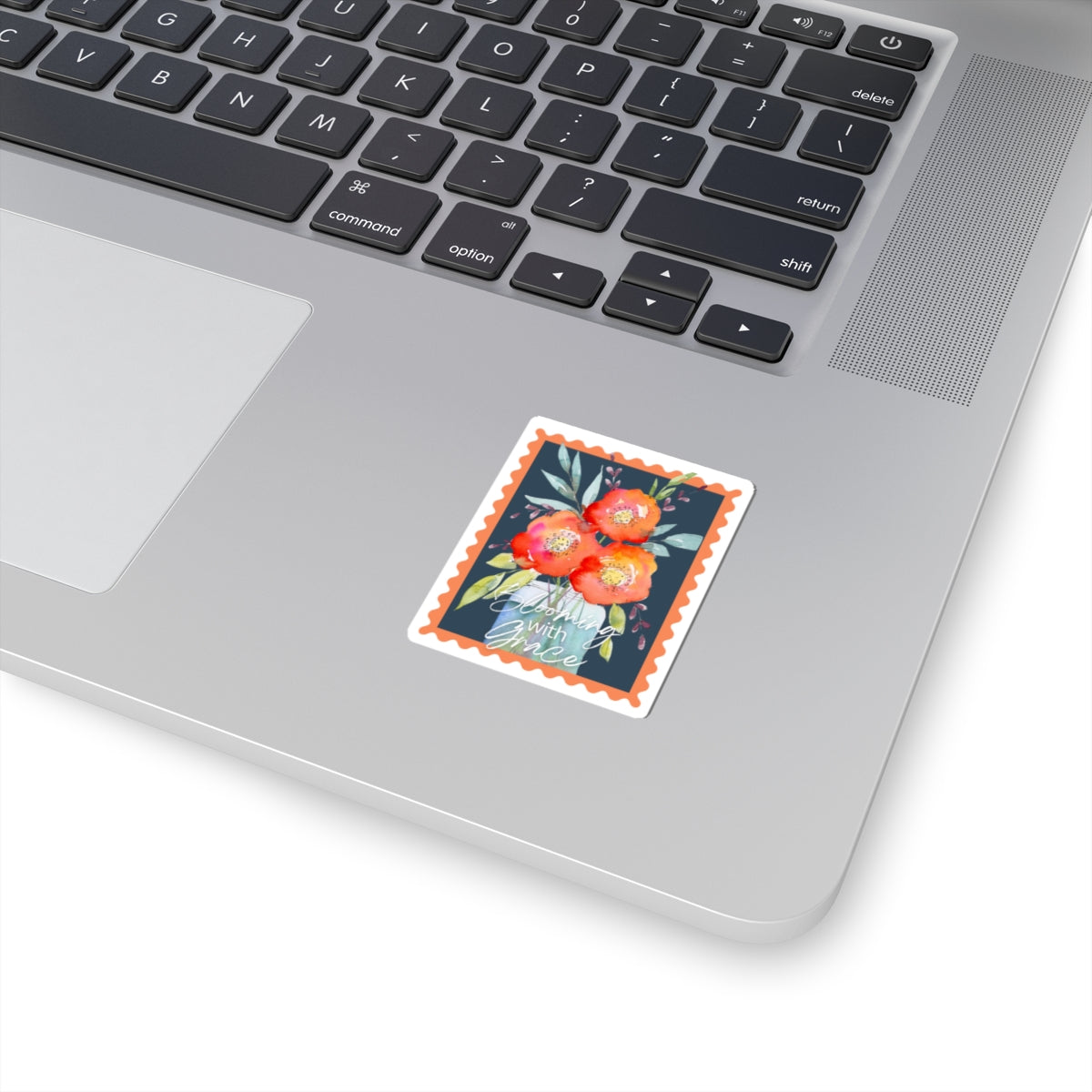Colorful Floral Sticker 'Blooming With Grace'