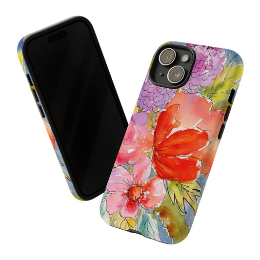 Bloom Boldly, Watercolor Floral Case