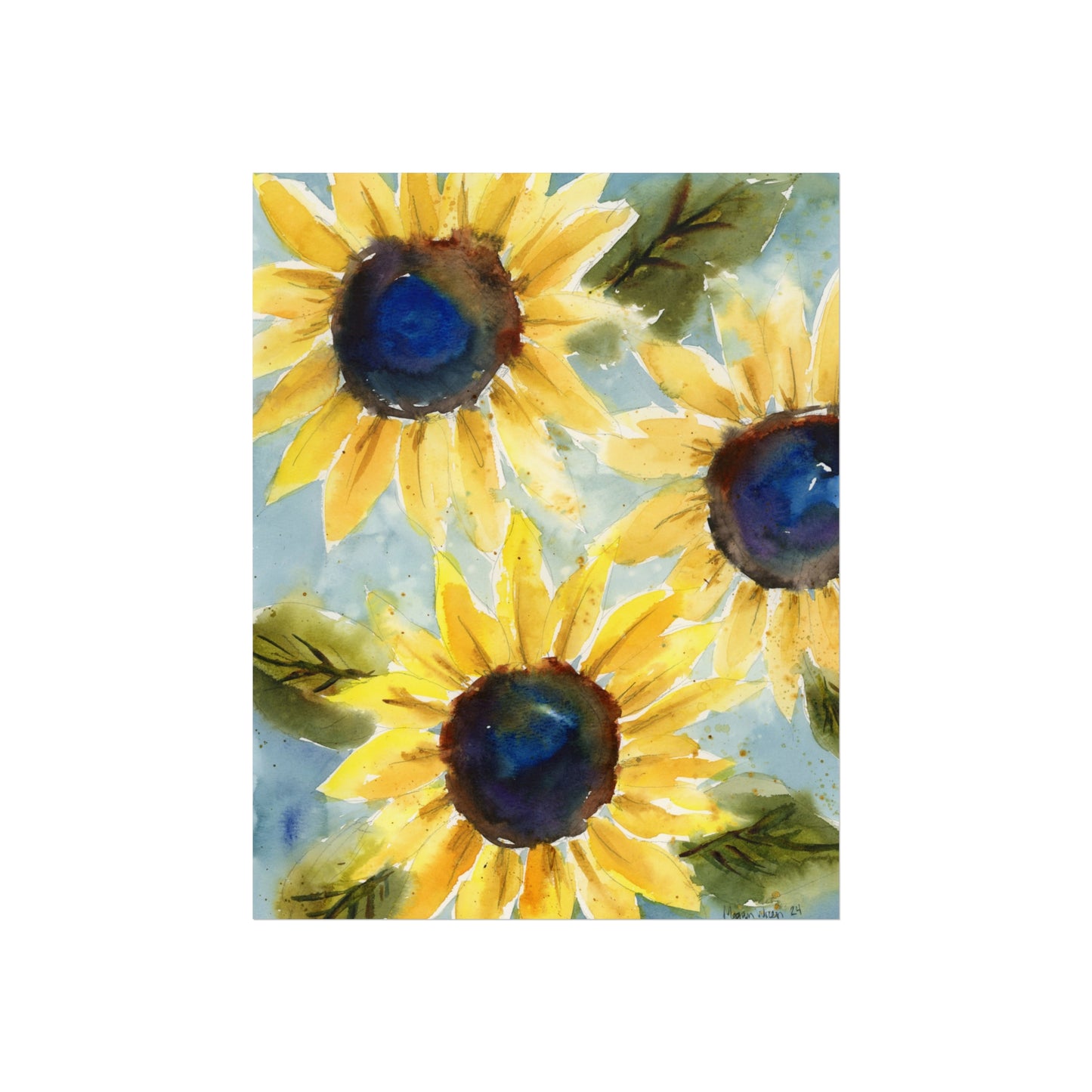 Sunflowers Watercolor Fine Art Prints