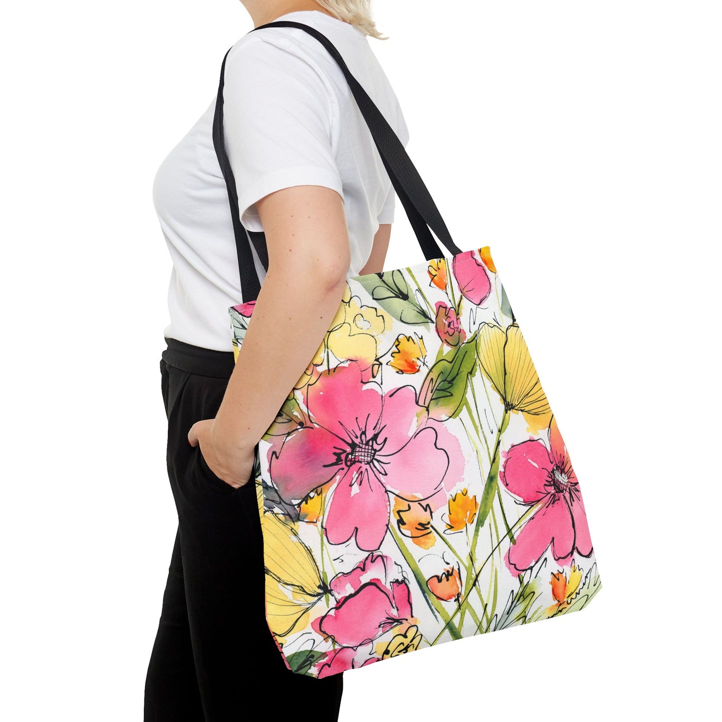 Wildberry & Lemon Petal Tote Bag