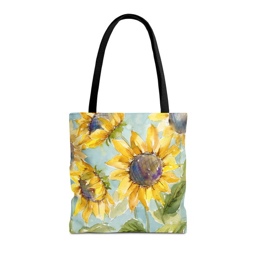 Watercolor Sunflower Tote Bag