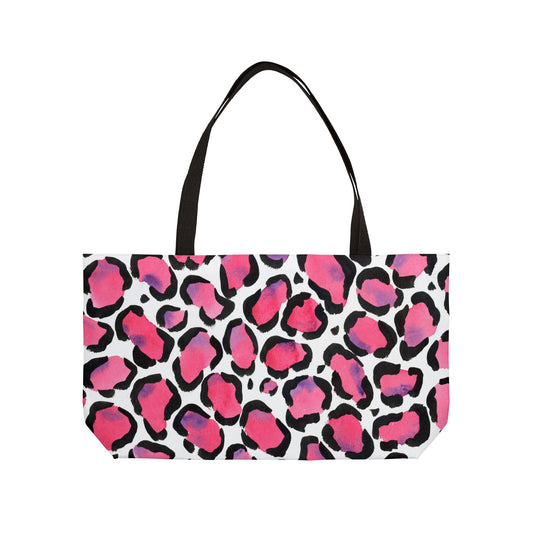 Large Floral Weekender Tote Bag - Large Watercolor Painted Tote, Great Gift for Mom, Teachers, Graduation - Travel Tote, Collage Bag,