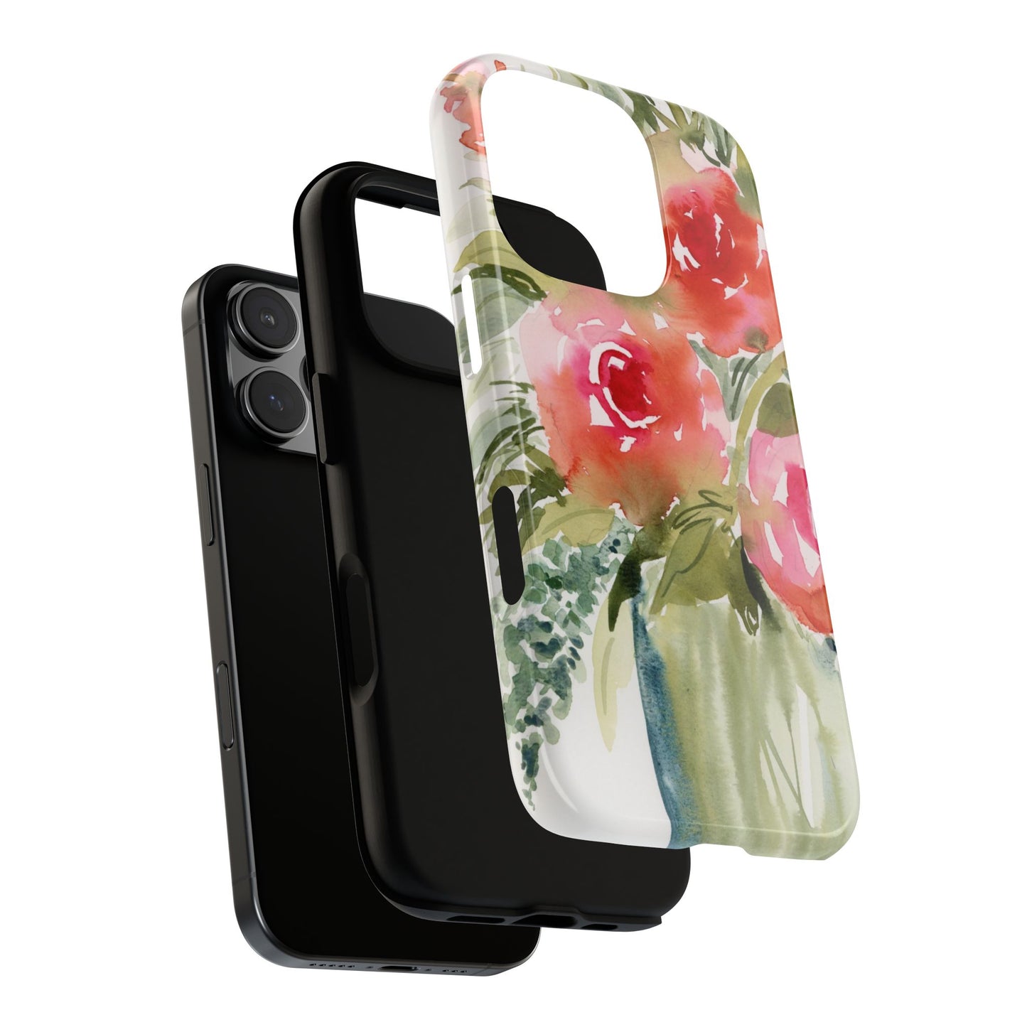 Soft Rose Watercolor Art Phone Case