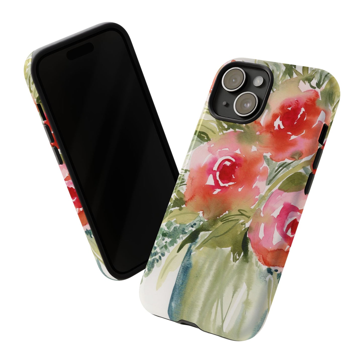 Soft Rose Watercolor Art Phone Case