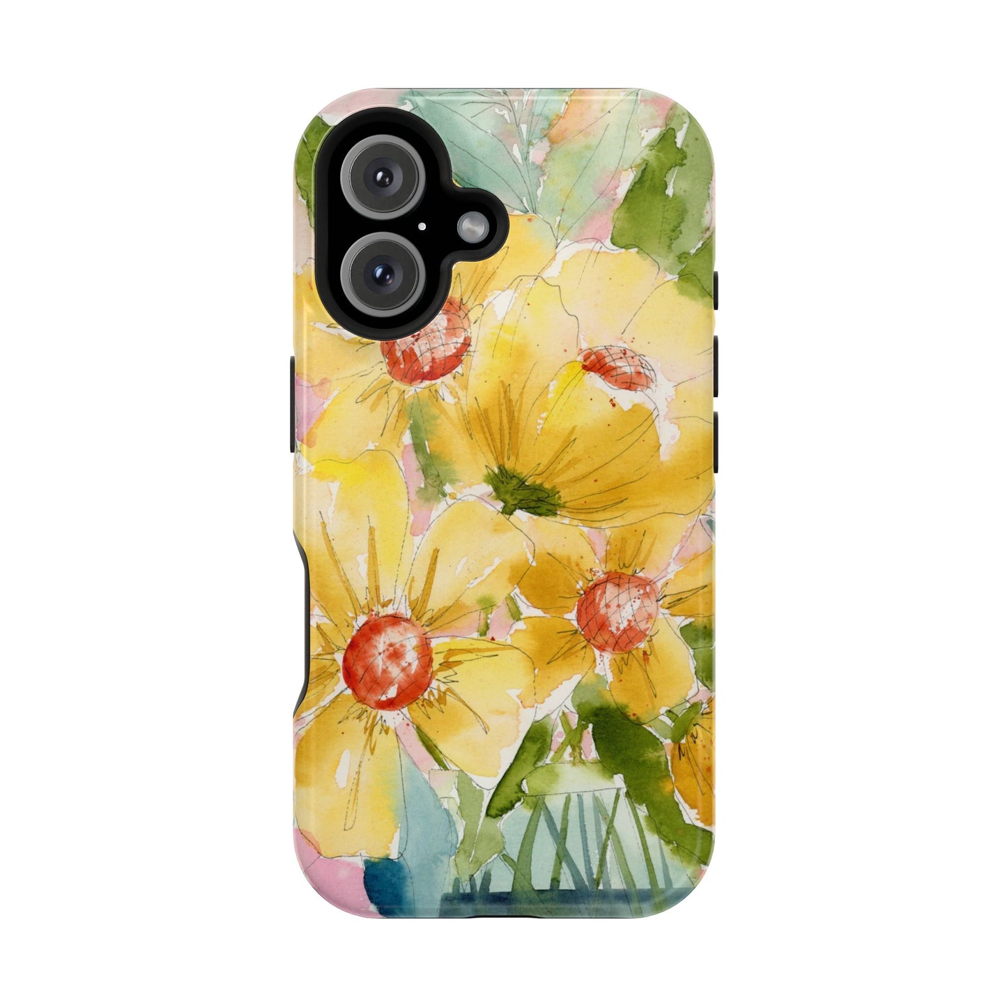 Magnetic Joyful Yellow Flower Phone Case