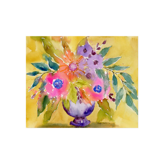 Loose Watercolor Floral Print - Original Watercolor Art Print, Fine Art Prints "Bold Blessings"