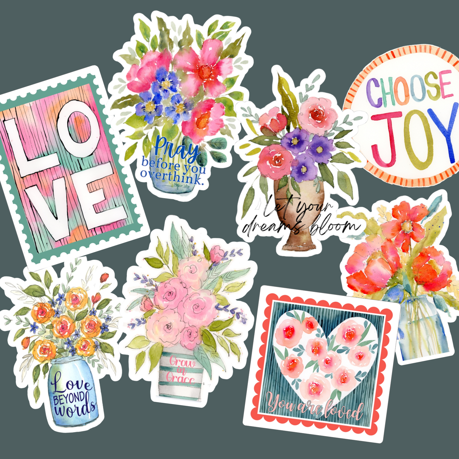 Positive Petals Stickers