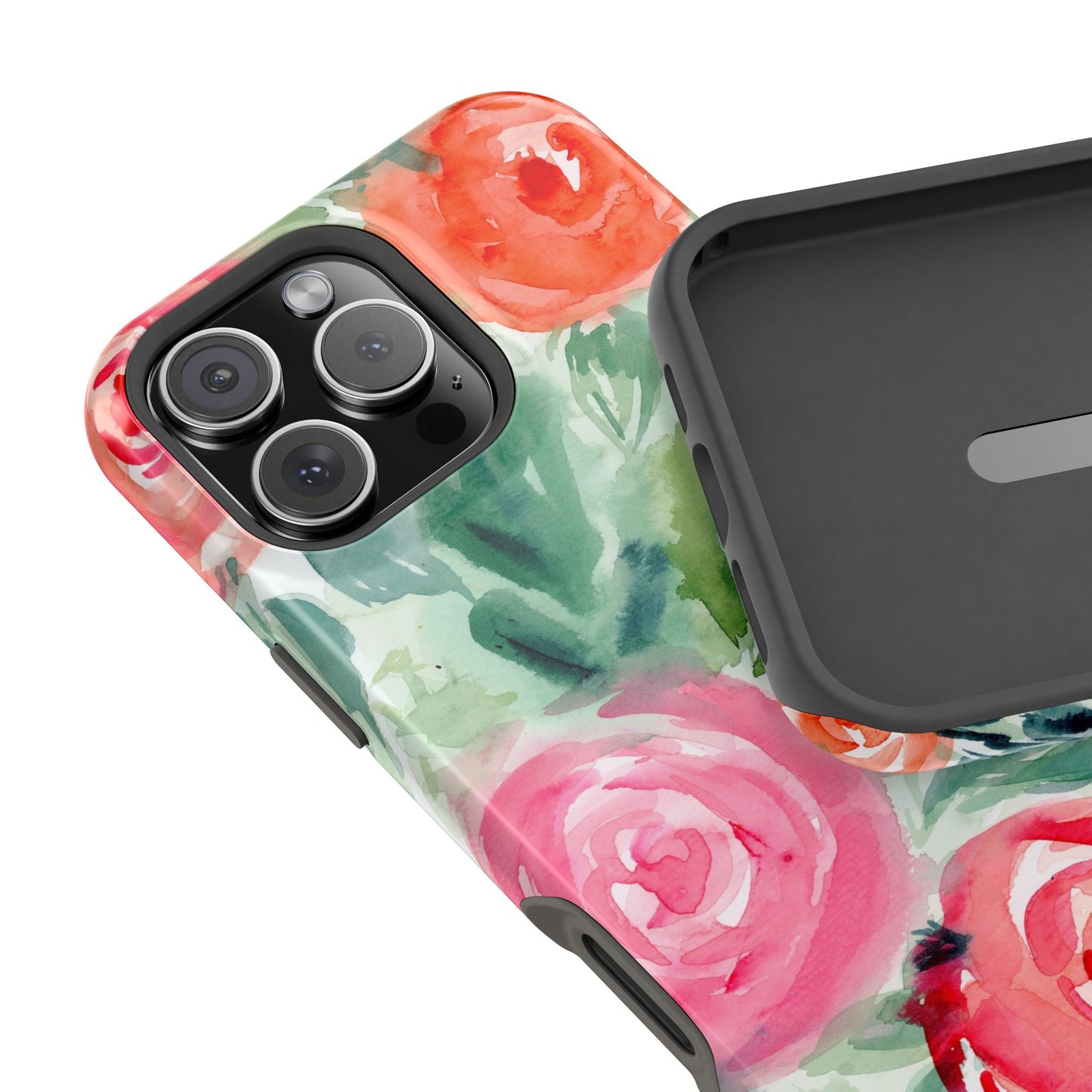 Loose Floral Watercolor Magnetic Phone Cover