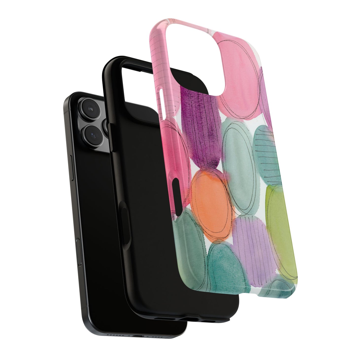 Dream in Color Classic Phone Case, Abstract Watercolor Phone Case