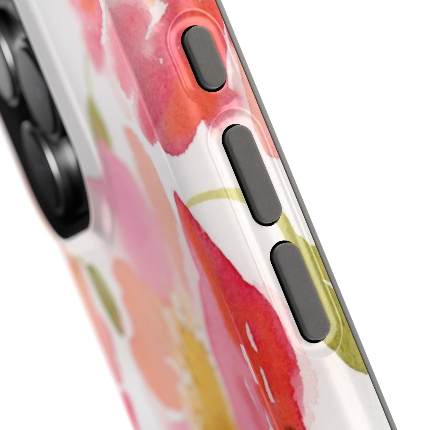 Magnetic Poppy Flower Phone Case, Watercolor Painted Tough Cases