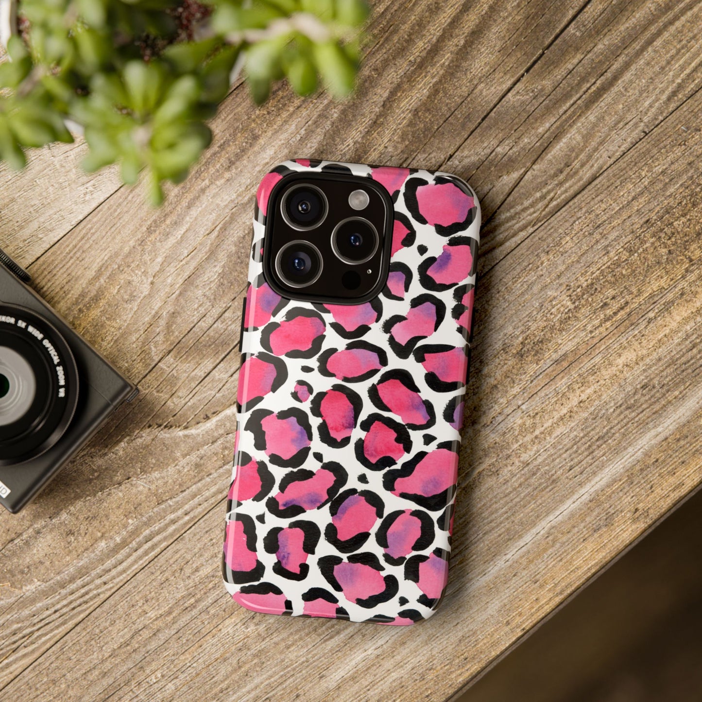 Wild in Pink- Leopard Print Phone Case