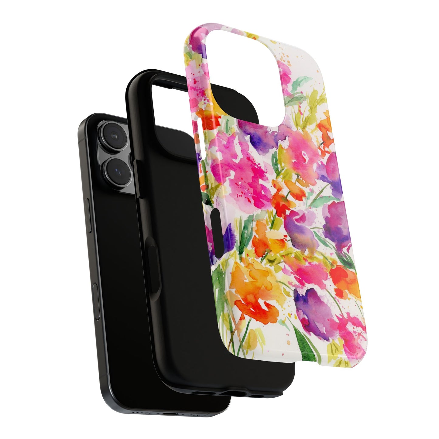 Floral Pop, Watercolor Painted Phone Case