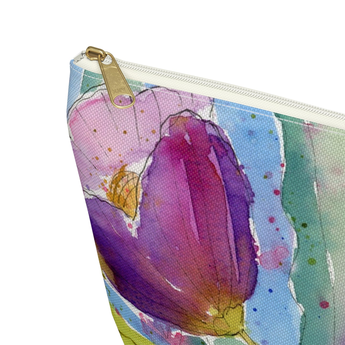 Bold Purple Flower Pouch