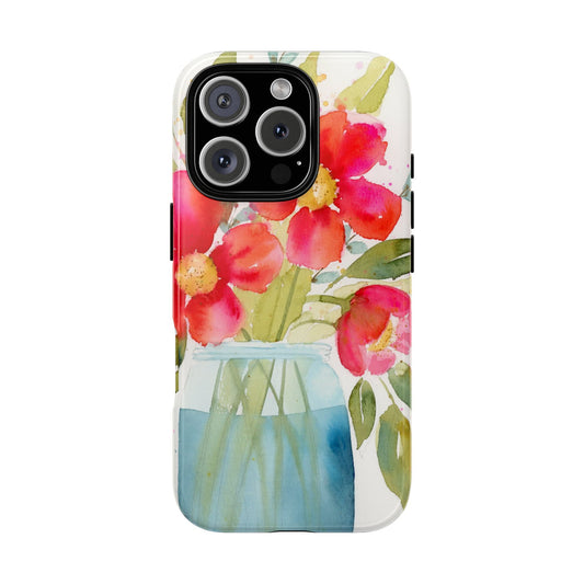 Pocket Garden Classic Phone Case, Bright Floral Phone Case