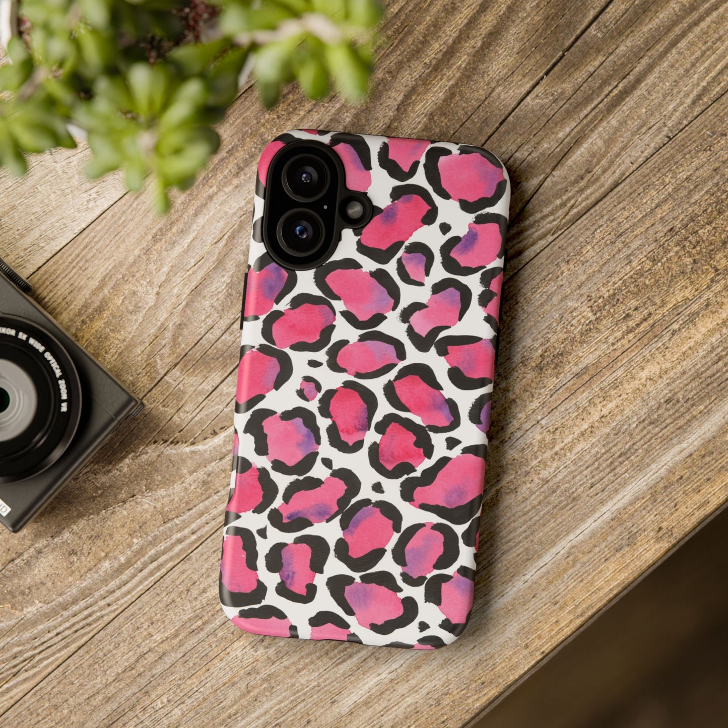Wild in Pink- Leopard Print Phone Case