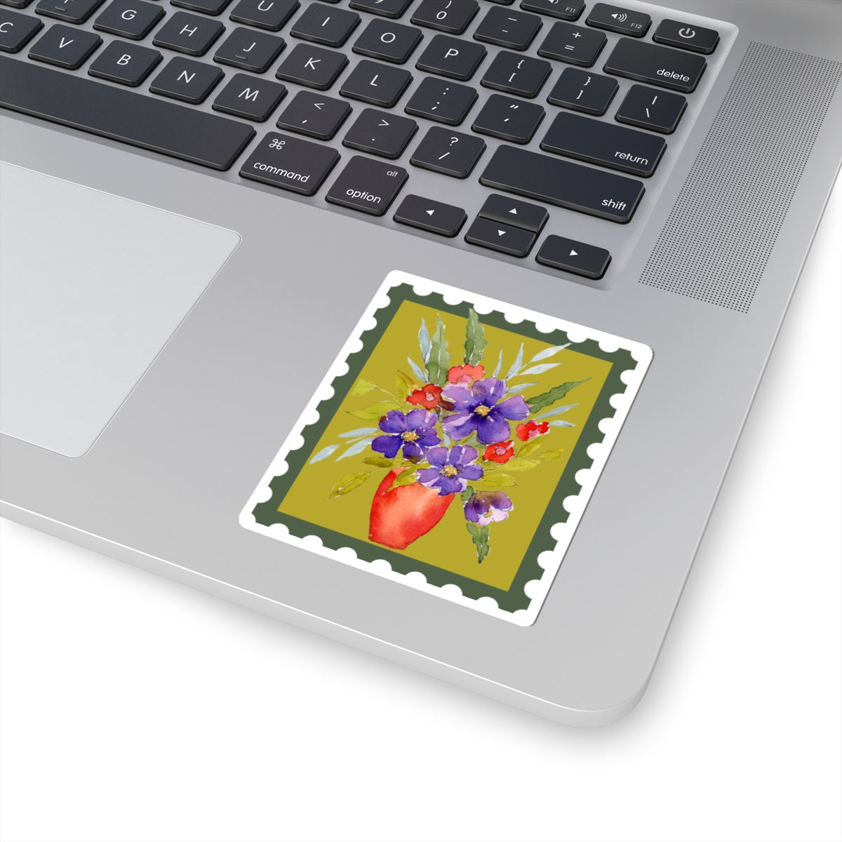Bright Watercolor Floral Sticker