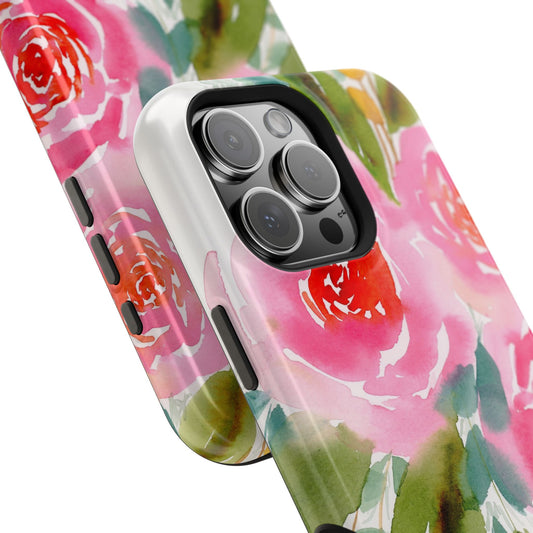 Joyful Garden, Magnetic Watercolor Phone Case