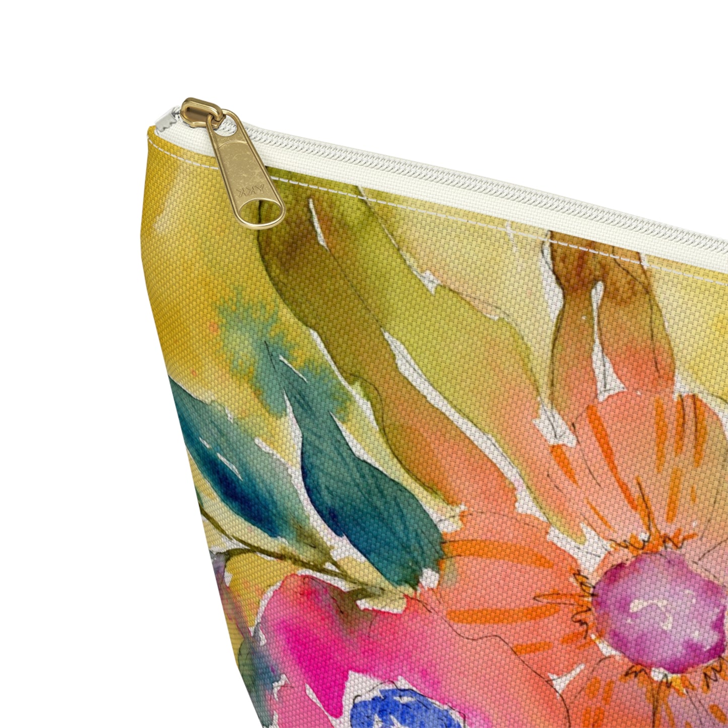 Bold Modern Floral Accessory Pouch