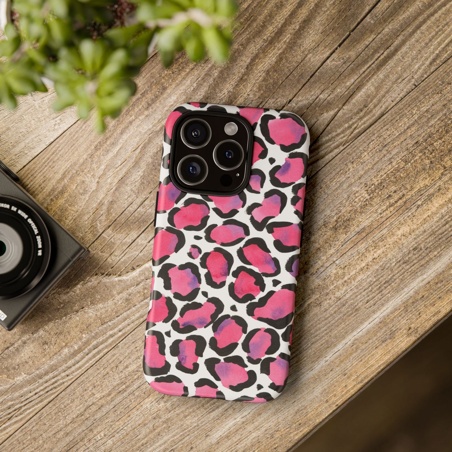 Wild in Pink- Leopard Print Phone Case