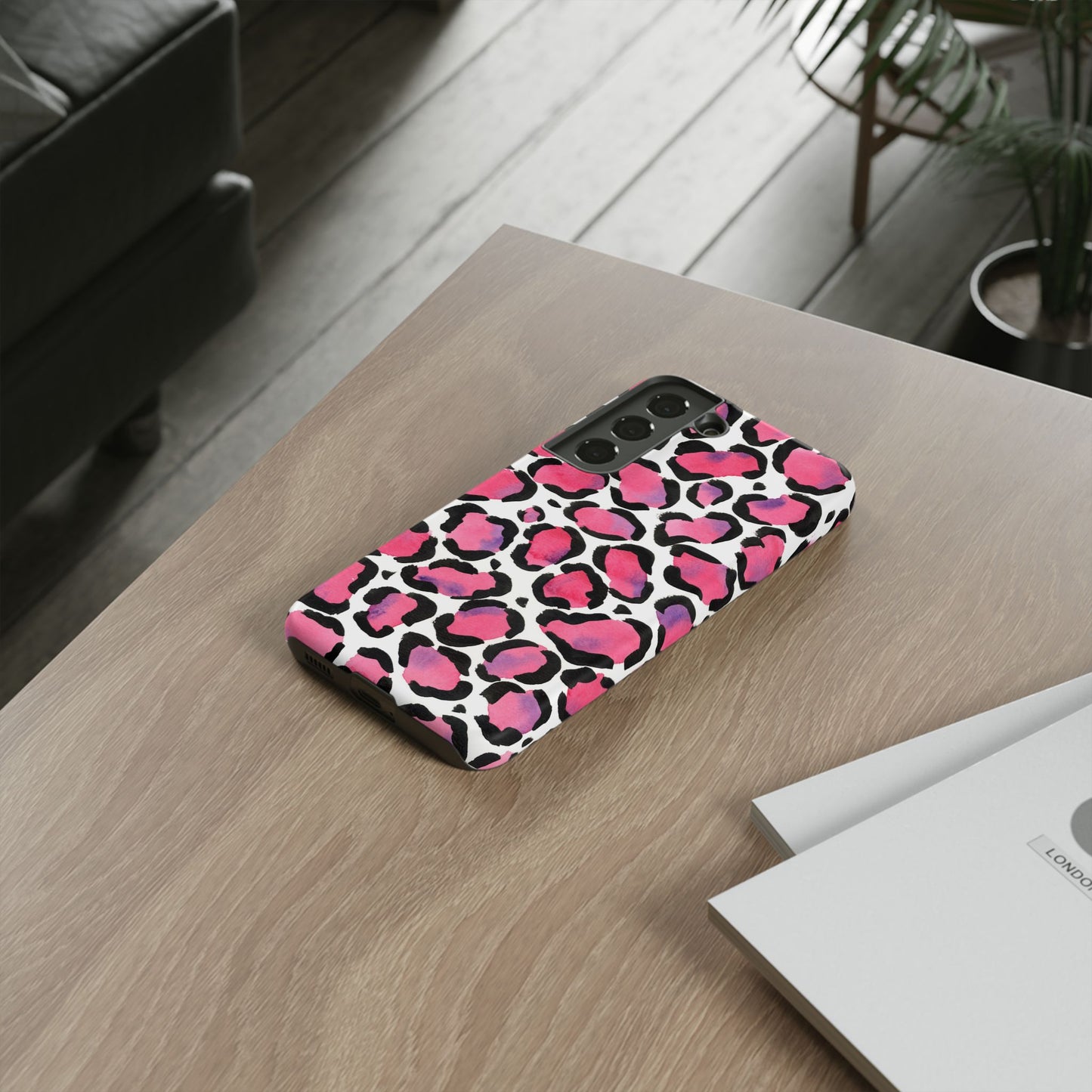 Wild in Pink- Leopard Print Phone Case