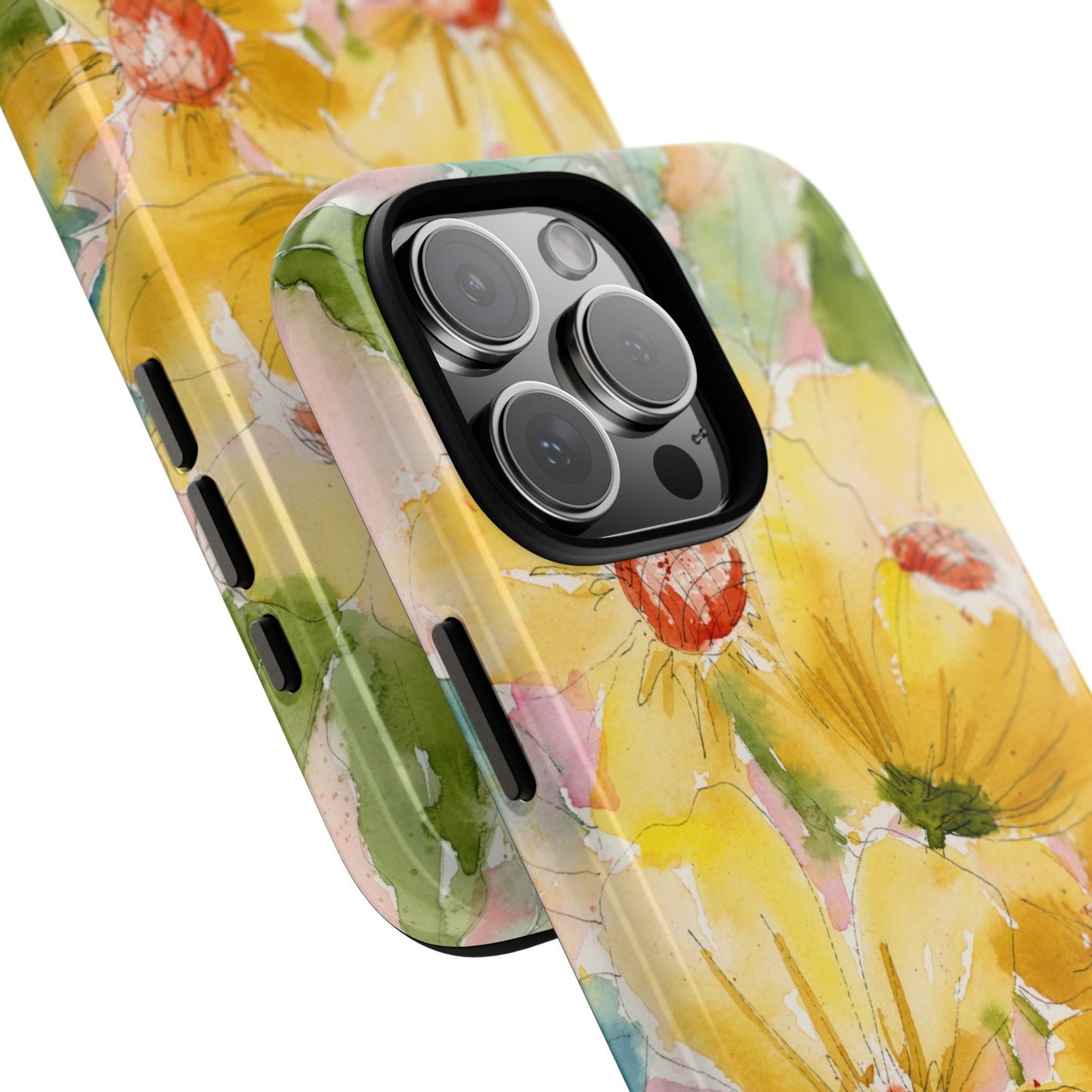Pocketful of Sunshine Classic Phone Case, Yellow Blooms Phone Case, Yellow Flowers, Watercolor Phone Case