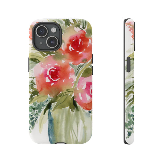 Soft Rose Watercolor Art Phone Case