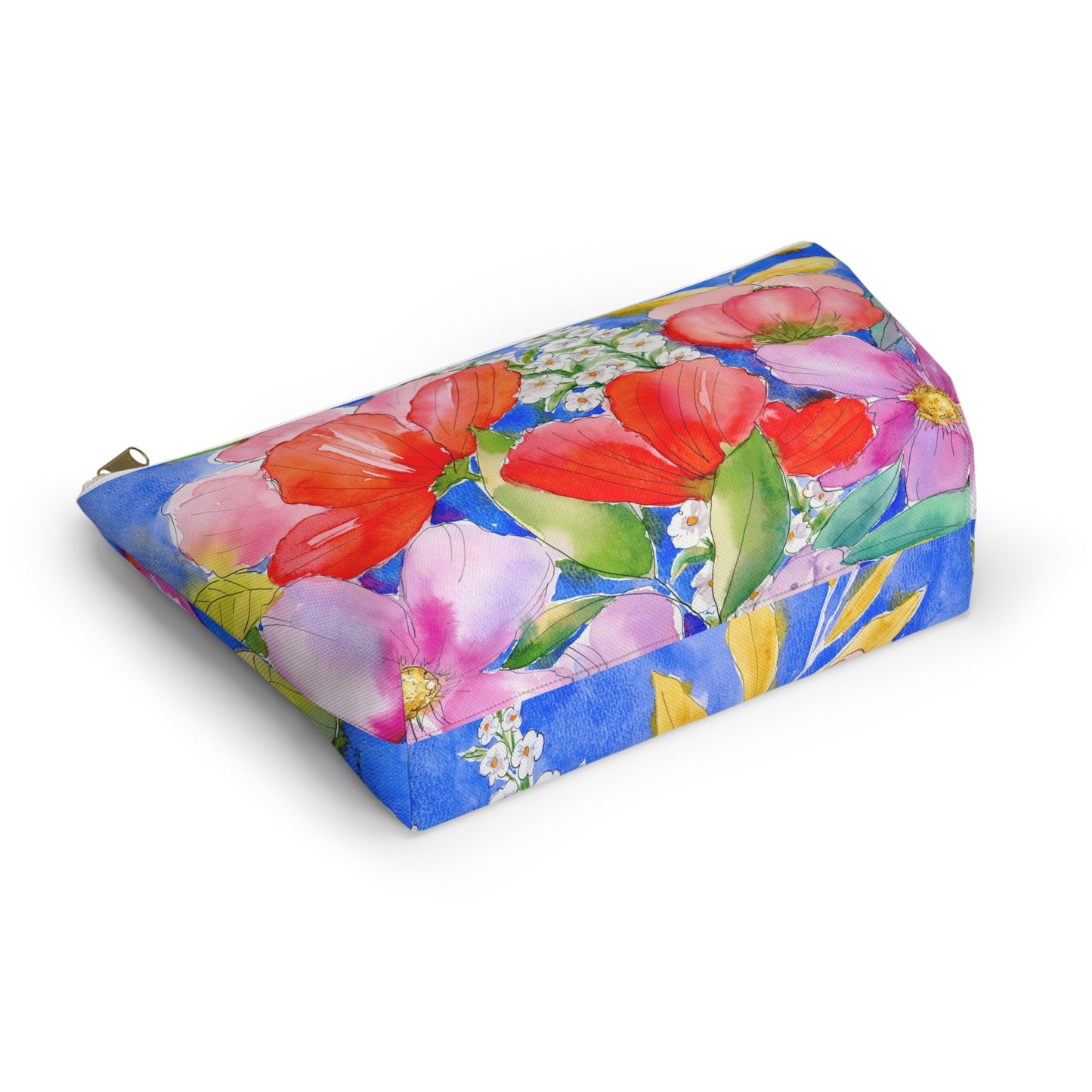 Bright Floral Blooms Accessory Pouch