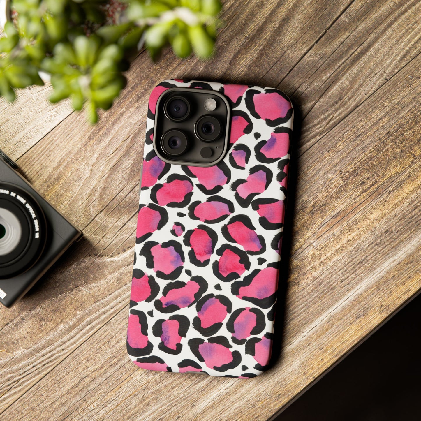 Wild in Pink- Leopard Print Phone Case