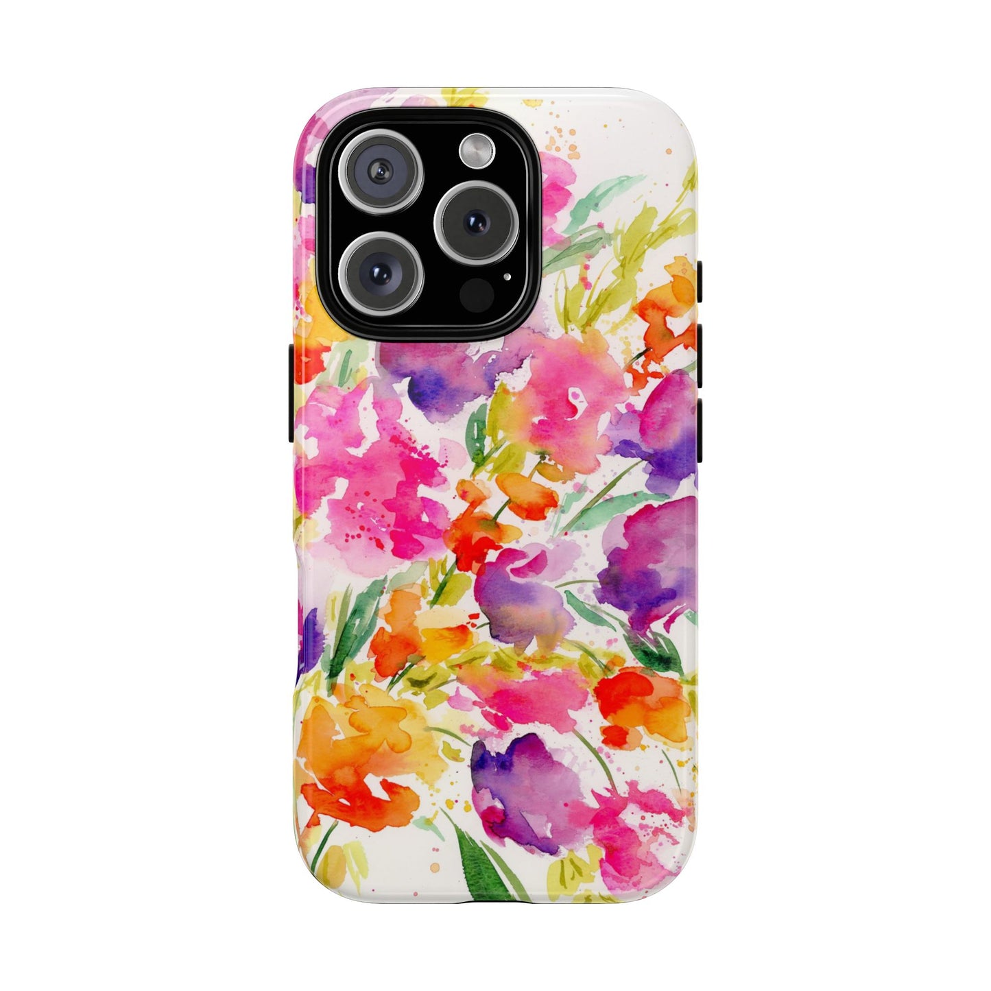 Floral Pop, Watercolor Painted Phone Case